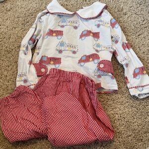 Kids Fire Truck Matching Set - Red and White